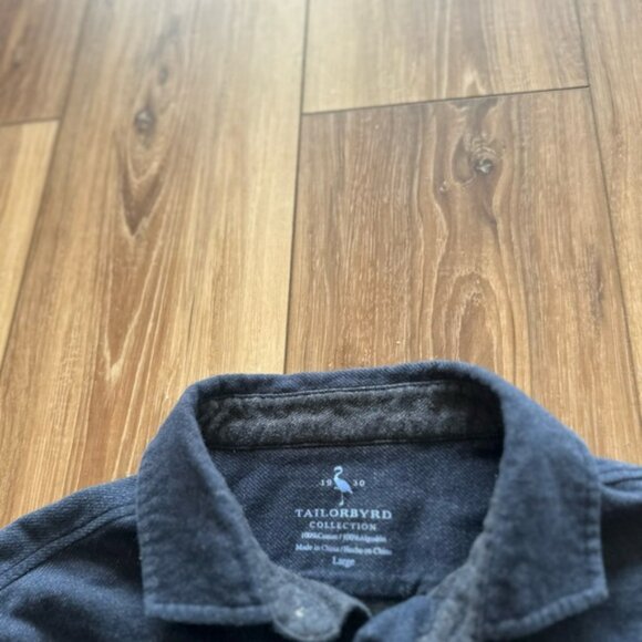 Tailorbyrd collection Men's Blue Casual Button Down Shirt size large - Picture 2 of 3